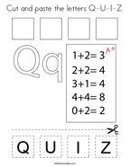 Kids should understand the boundaries. Letter Q Coloring Pages Twisty Noodle
