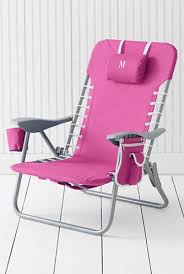 Pink Beach Chair From Lands End Beach Chairs Folding Beach Chair Beach Monogram