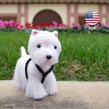 Amigurumi Pattern Westie Dog West Highland White Terrier Etsy In 2021 Crochet Dog Patterns Dog Pattern Westie Dogs