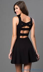 Short Sleeveless Fit And Flare Party Dress Black Short Dress Black Dress Prom Dresses With Pockets