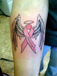 A tribal breast cancer butterfly design. Breast Cancer Memorial Tattoo By Kannible33 On Deviantart