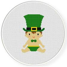 Free counted cross stitch patterns for baby. Lucky Baby Cross Stitch Pattern Daily Cross Stitch