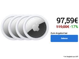 Der kleine chip besitzt etwa die größe eines 2 euro stücks und ist nach ip67 gegen staub und wasser geschützt. Apple Airtags Hier Sichert Ihr Euch Die Schlusselfinder Mit 20 Euro Rabatt Netzwelt