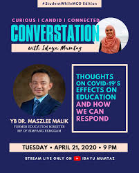 Uncle ini guru kelas memandu, namun. Idayu Mumtaz On Twitter Covid 19 Disrupts Traditional Approaches In Education I Look Forward To Hear The Insights Of Yb Dr Maszlee Malik As A Passionate Educator At Heart Who Had Served