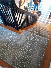Prepare your stairs for carpet installation by installing tack strips, thin pieces of wood resembling yardsticks with tacks pointing upward. Custom Stair Runners Step Runners Stair Rugs