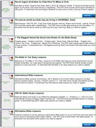 It's time to get down to learning about god and applying your knowledge. Secret Agents Kids Bible Lessons Pdf Free Download