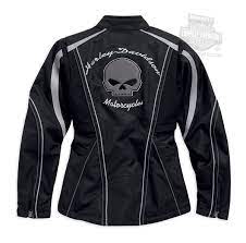 Harley Davidson 98089 15vw Harley Davidson Womens Willie G Skull Illumination Waterproof Riding Black Fu Functional Jackets Riding Jacket Harley Davidson