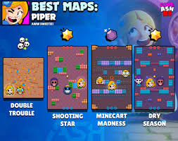 You can get her super pretty easily, and it gives you mobility. Code Ashbs On Twitter Piper Tier List For Every Game Mode As Well As The Best Maps To Use Her In With Suggested Comps Which Brawler Should I Do Next Piper