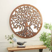 Maybe you would like to learn more about one of these? Harper Willow Large Round Wall Art Mirror With Wood Carved Tree Center 48 In X 48 In 22343 At Tractor Supply Co