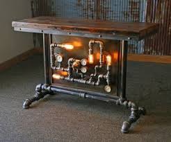 Ready To Ship Ships In 48 Business Hours Each Lamp Table Has A Unique Serial Number Steampunk Furniture Industrial Design Furniture Vintage Industrial Decor