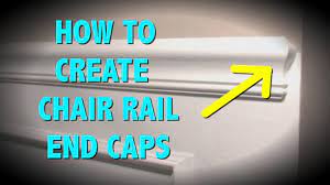 The product is coated with real metal bronze. How To Make End Caps For A Chair Rail Youtube