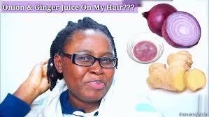 Tried onion and ginger juice for faster hair growth!