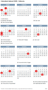 Según lo publicado por los gobiernos autonómicos hasta ahora, estos son los ocho festivos nacionales que no podrán sustituirse: Calendario Laboral 2020 Por Que No Es Festivo El Lunes 2 De Noviembre En Valencia