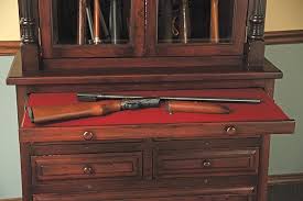 At gunsafe, we'll match any stain color to create a custom gun cabinet to. 12 Gun Cherry Standard Gunsafe Amish Custom Gun Cabinets