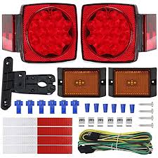 Video tutorial on how to wire trailer lights. Amazon Com Nisuns Submersible Trailer Tail Lights Kit Waterproof 12v Led Trailer Lights With Wiring Harness Combination Brake Stop Turn Running License Lights For Trucks Vehicle Marine Boat Trailer Automotive