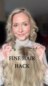 Fine Hair??? This human hair topper has been a game changer for me!!!!  @UniWigs Helperhair #humanhairtopper #finehairhacks #finehack #finehairtips  #humanhairtoppersandwigs #uniwigstopper ...