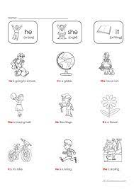 Check spelling or type a new query. He She Or It English Esl Worksheets For Distance Learning And Physical Classrooms