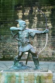 Robin hood:i take from the rich and steal from the poor. Robin Hood Wiktionary