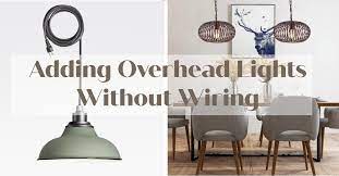 Oiled rubbed bronze led ceiling fan is a great option for low ceilings and small rooms. How To Get Overhead Lighting Without Wiring Design Morsels