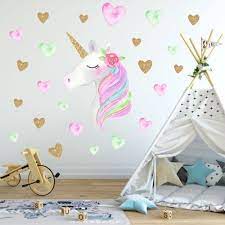 Check spelling or type a new query. Rainbow Unicorn Wall Sticker Girls Bedroom Wall Decal Art Nursery Home Decor Walmart Canada