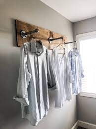 The pipe used for the depth of the rack was 6 long. 22 Diy Clothes Racks In 2021 Organize Your Closet