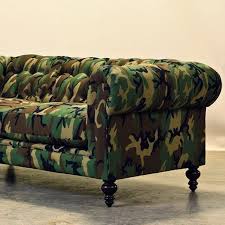 Camouflage Chesterfield Couch By Cococo Home Upholstered Sofa Comfortable Couch Chesterfield Couch