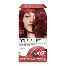 Try red hair with blonde balayage, a more simple red hair with blonde highlights look, or a red to blonde ombré. Splat Double Lift Permanent Color Iconic Red Warm Red