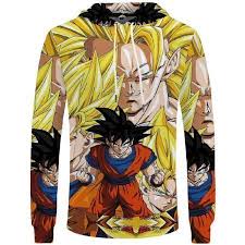After learning that he is from another planet, a warrior named goku and his friends are prompted to defend it from an onslaught of extraterrestrial enemies. Dragon Ball Z Hoodie Goku And Super Saiyan Goku Pullover Hoodie Otakuform
