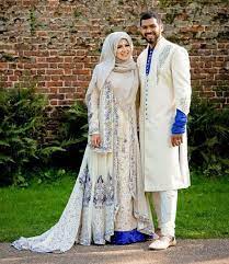 Model Baju Muslim Bahan Sari India Gaun Pengantin Muslim Pengantin Berhijab Busana Islami