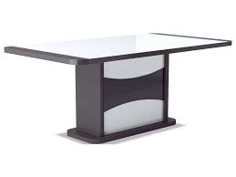 Table de salle à manger (157). Table 180 Cm Avec Allonge Tiago Coloris Blanc Gris Vente De Table Conforama