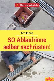Aco Rinne Selbst De Ablaufrinne Garagen Renovieren Entwasserung