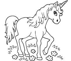 Impara a disegnare unicorno colore disegni da colorare. Disegno Di Giovane Unicorno Da Stampare Gratis E Da Colorare Per Bambini