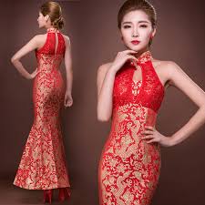 Golden Dragon Red Brocade Chinese Mermaid Bridal Wedding Dress Red Bridal Dress Asian Wedding Dress Dresses