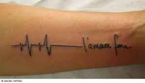 L Amour Heartbeat Tattoo Tribal Heart Tattoos Tattoos Gallery