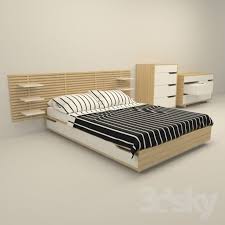 3d Models Bed Ikea Mandal Ikea Mandal Bed Sleeping Room Design Ikea Bed