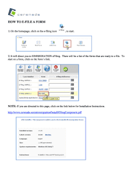 Pdc's efiling software the pdc provides free software that will fulfill the efiling requirement. Fillable Online How To E File A Form 1 On The Homepage Click On The E Filing Icon To Start Fax Email Print Pdffiller