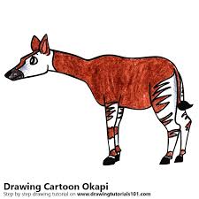 Follow along with us and learn how to draw a cartoon dolphin. Learn How To Draw A Cartoon Okapi Cartoon Animals Step By Step Drawing Tutorials