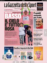 İtalyan basınından la gazzetta dello sport'un iddiasına göre; La Gazzetta Dello Sport Monday 31st May 2010 Lagazzettadellabici S Blog