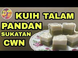 Di bulan puasa, kue talam merupakan salah satu menu buka puasa yang cukup populer. Online Tips Buat Talam Pandan Sukatan Cawan