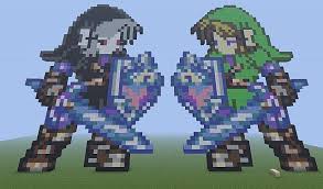 Custom minecraft maps are shared by the community to inspire, download and experience new worlds. Darklink Link Pixelart Minecraft Map