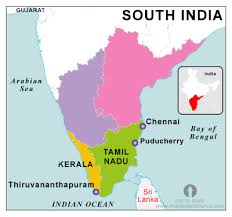 Others crave the beaches and fishing villages of kerala and goa. Map Of South India Source Mapsopensource Com Download Scientific Diagram