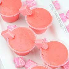 Pink Starburst Jello Shots So Fun To Make For A Party Tastes Exactly Like A Starburst Jello Shot Recipe J Jello Shot Recipes Shot Recipes Best Jello Shots