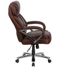 flash furniture hercules series big and tall 500 lb rated brown leather executive swivel chair with extra office chair ergonomic office chair ergonomic office