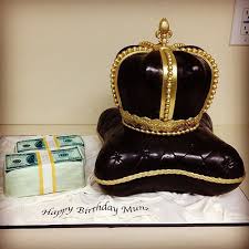 30th Birthday Cake For Him Blue King Crown Pillow Money Cake By Larikcreations Part1 Crown Cake Birthday Cakes For Men Pillow Cakes