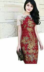 Batik Brokat Kombinasi Yang Indah Model Baju Wanita Model Pakaian Wanita Model Pakaian