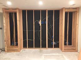 A Diy Shiplapped Built In Entertainment Center Built In Entertainment Center Entertainment Center Diy Entertainment Center