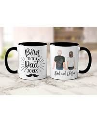 Creating custom father's day mugs is an easy, memorable father's day gift that your dad will love! Can T Miss Bargains On Dad Jokes Fathers Day Mug Funny Father S Day Gift From Daughter Customizable Coffee Mug For Dad Father S Day Gift Daddy Daughter Custom Two Tone Mug