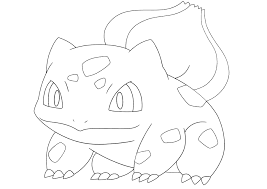 This pokémon coloring page features a picture of bulbasaur to color. Bulbasaur Razukraski Com