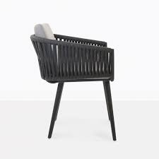 Rope Outdoor Dining Chair Side View Outdoor Dining Chairs Dining Chairs Deck Furniture
