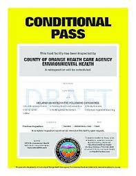 Monthly is just a base line. Oc Health Officials Propose Color Coded Restaurant Inspection Seals Orange County Register